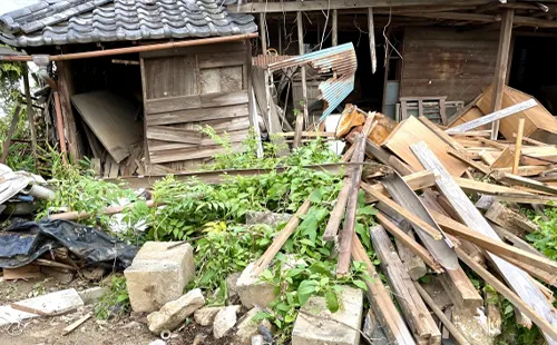 老朽化建物の解体対応写真