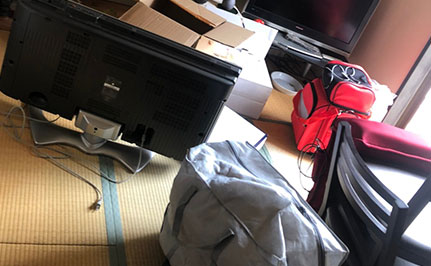 生前整理に伴う不用品回収 作業前の写真