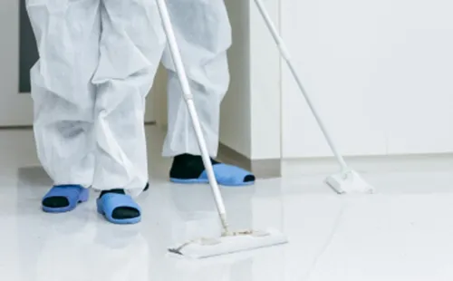 体液・汚染箇所の清掃写真