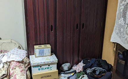 段階的な空き家整理 作業前の写真